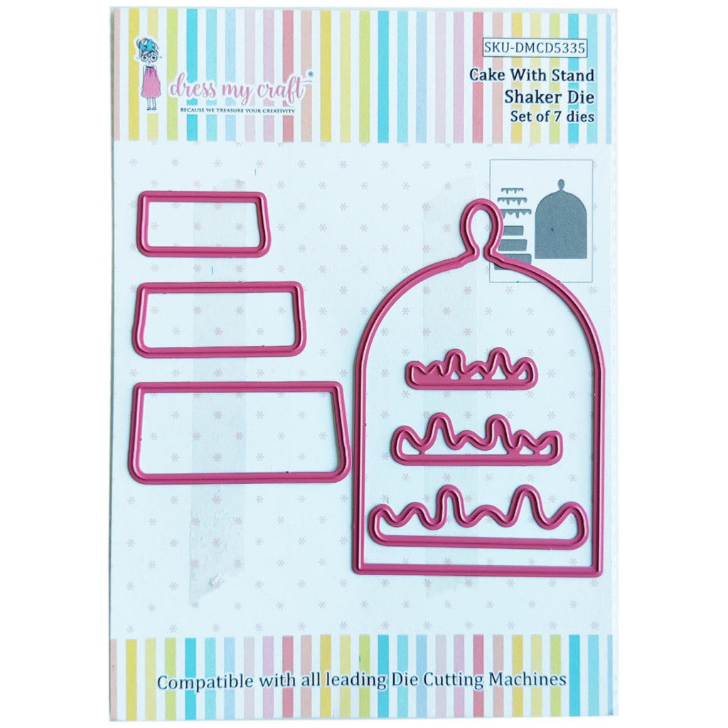 Dress My Craft Shaker Dies - Cake W/Stand