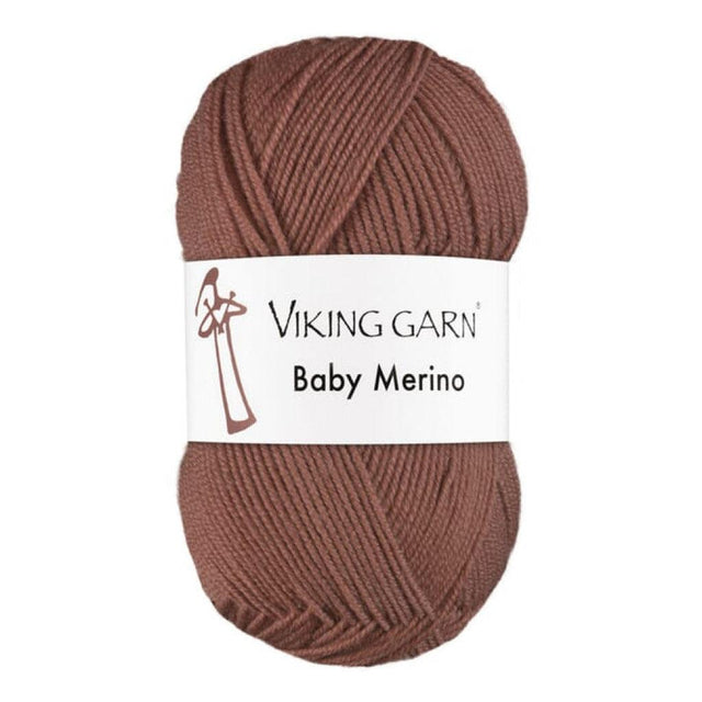 Baby Merino - 255 Rødbrun - HobbyHimmelen