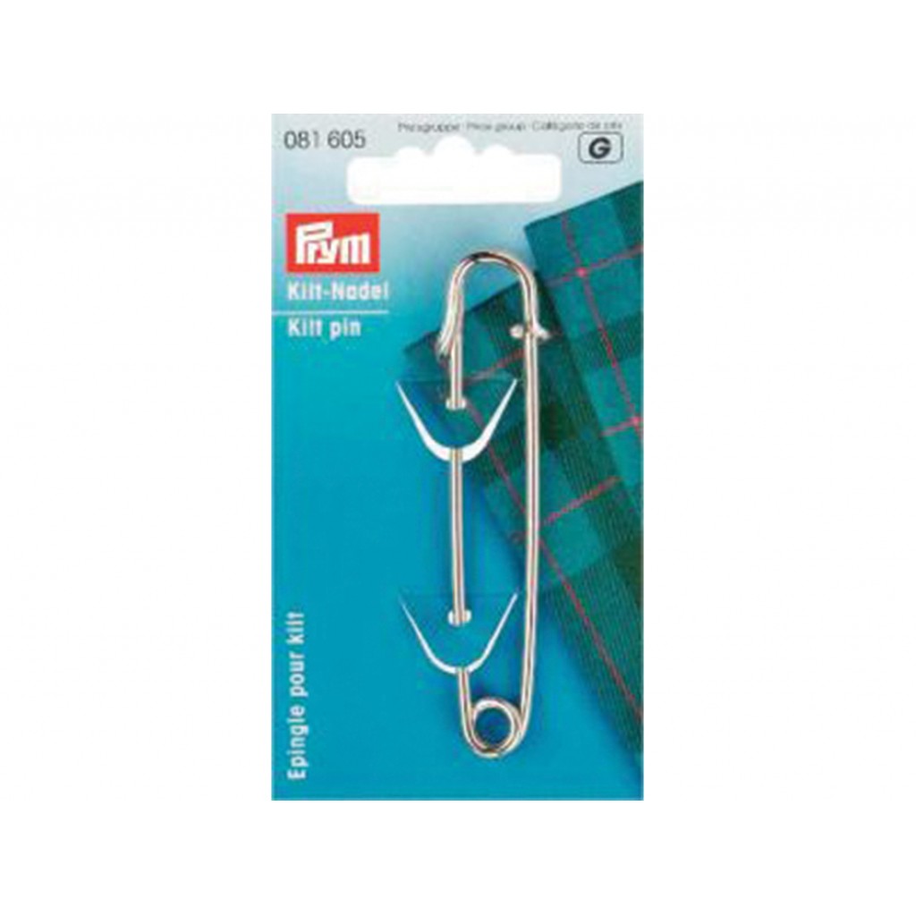 Prym Kiltenål 76mm - Forsølvet