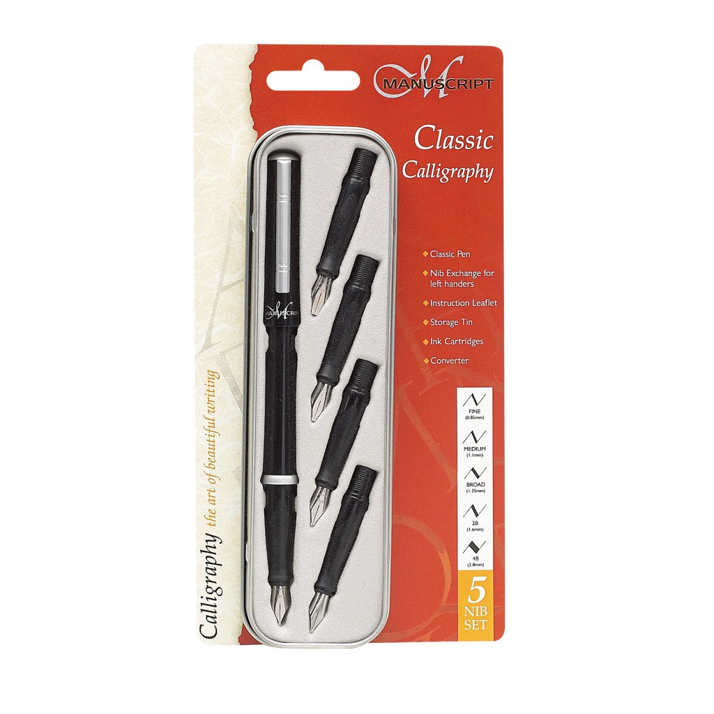 Manuscript - Kalligrafi Classic 5-splitt sett