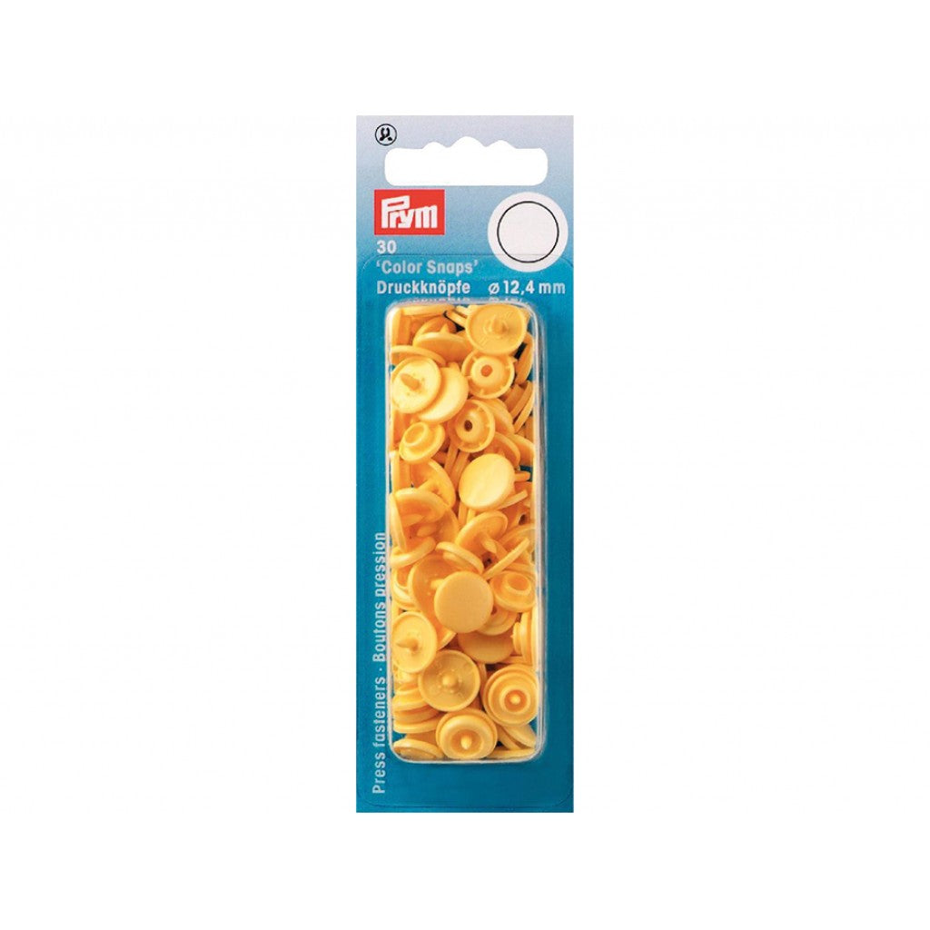 Prym Non-sew Color Snaps - Ø12.4 - Banana