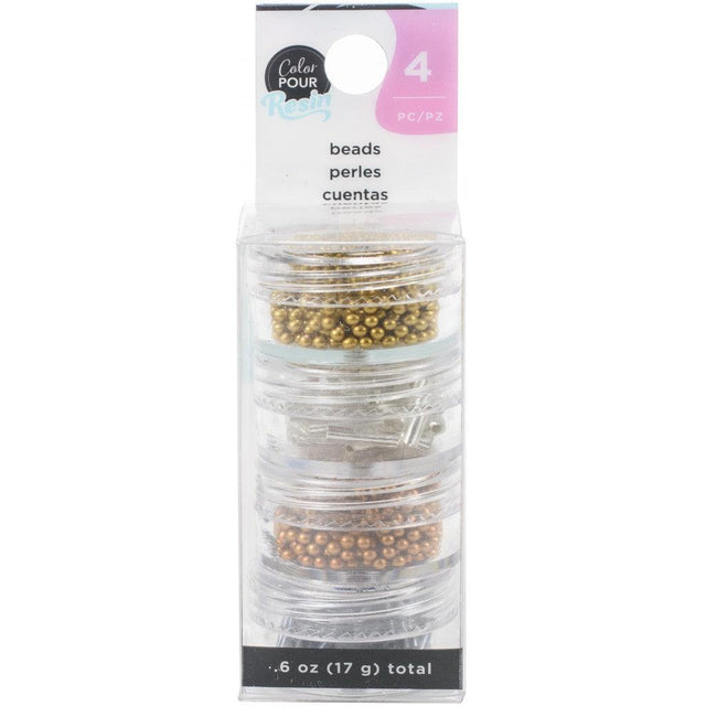 Color Pour Resin Mix-Ins - Beads Metallic 4stk - HobbyHimmelen