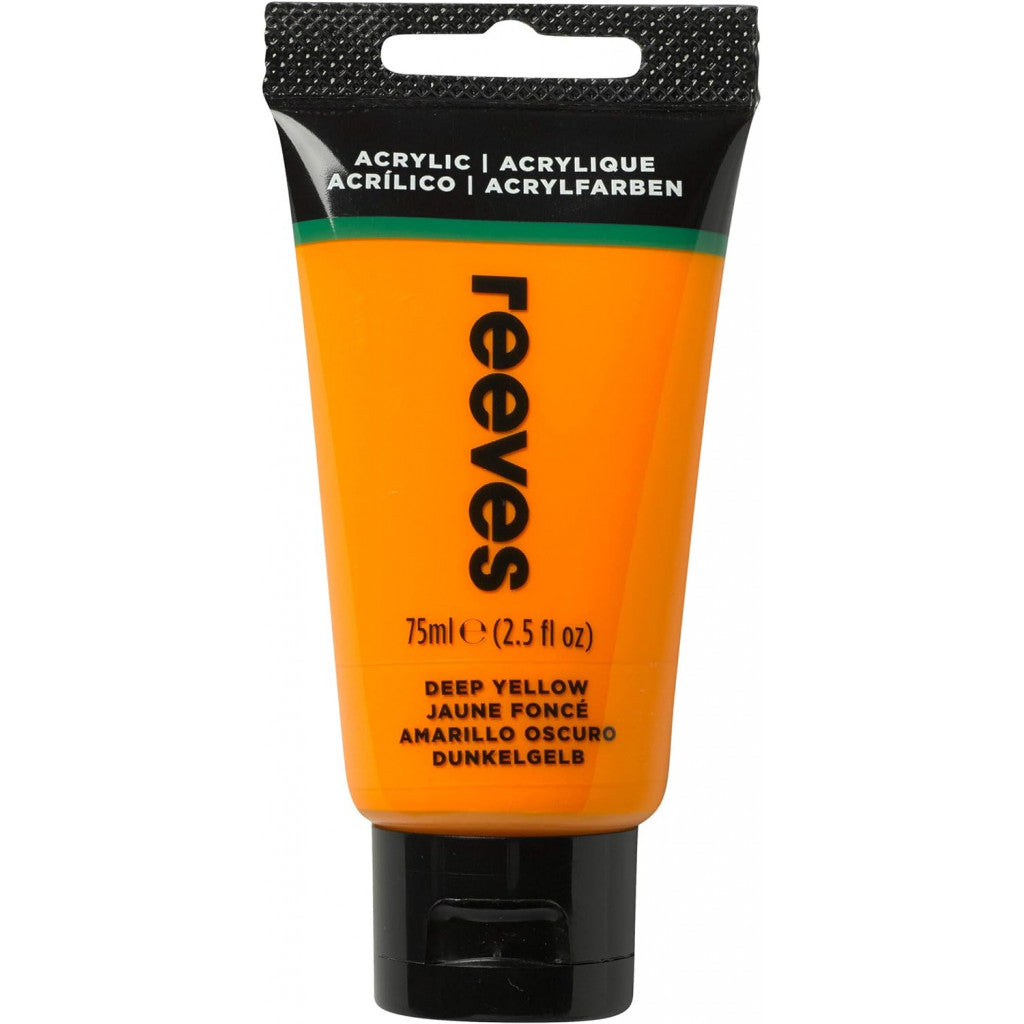 Reeves Akrylmaling - Deep Yellow, 75ml