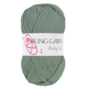 Baby Ull - 338 Grågrønn - HobbyHimmelen