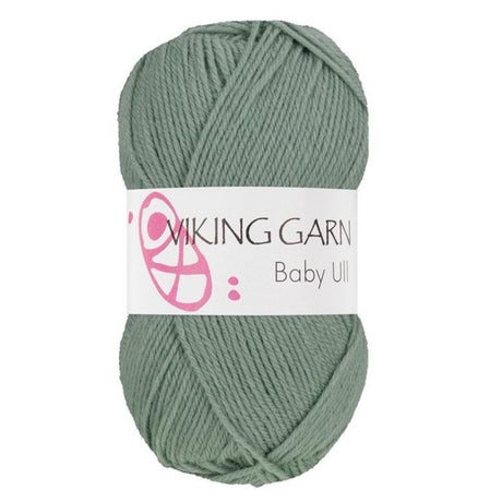 Baby Ull - 338 Grågrønn - HobbyHimmelen