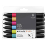 W&N - Promarker Brush - sett 6 Mid Tones