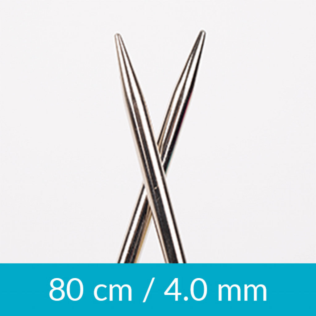 Drops Rundpinne Metall, 80cm - 4.00mm