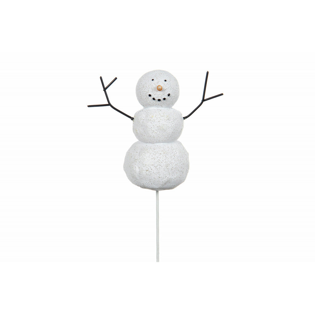 Juledekor i Polymer, 7cm - Snømann