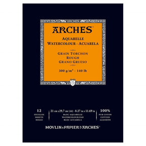 Arches Akvarellblokk Grain torchon (Cold pressed rough), A4 - HobbyHimmelen
