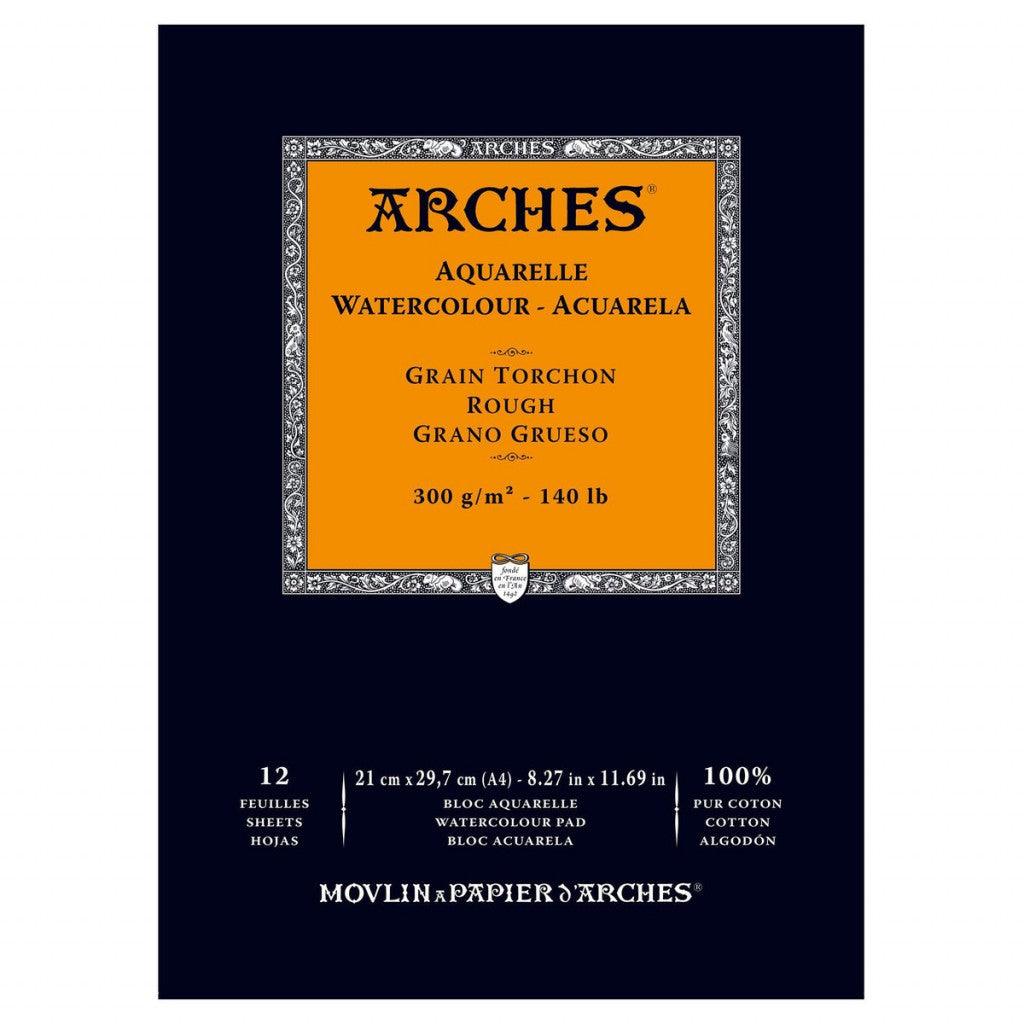 Arches Akvarellblokk Grain torchon (Cold pressed rough), A4 - HobbyHimmelen