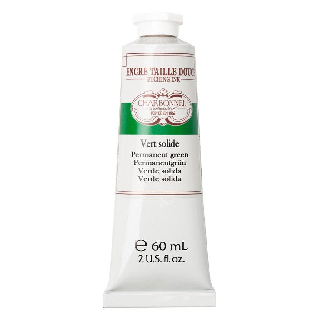 Charbonnel - Etching Ink 60ml - Permanent Green - HobbyHimmelen