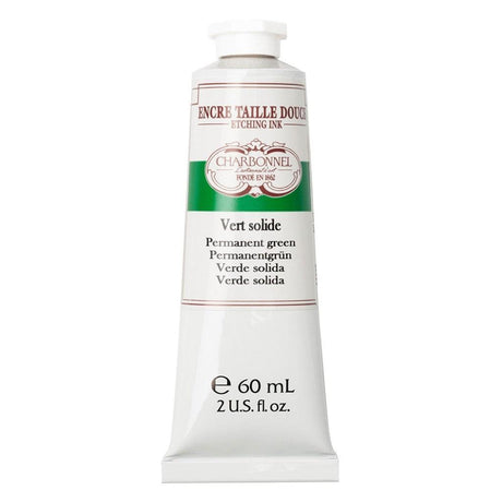 Charbonnel - Etching Ink 60ml - Permanent Green - HobbyHimmelen
