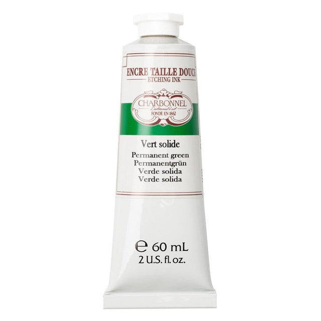 Charbonnel - Etching Ink 60ml - Permanent Green - HobbyHimmelen