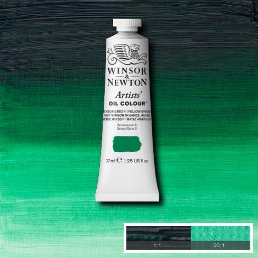 W&N - Artists Oil 37ml - 721 Winsor Green(Yellow Shade)