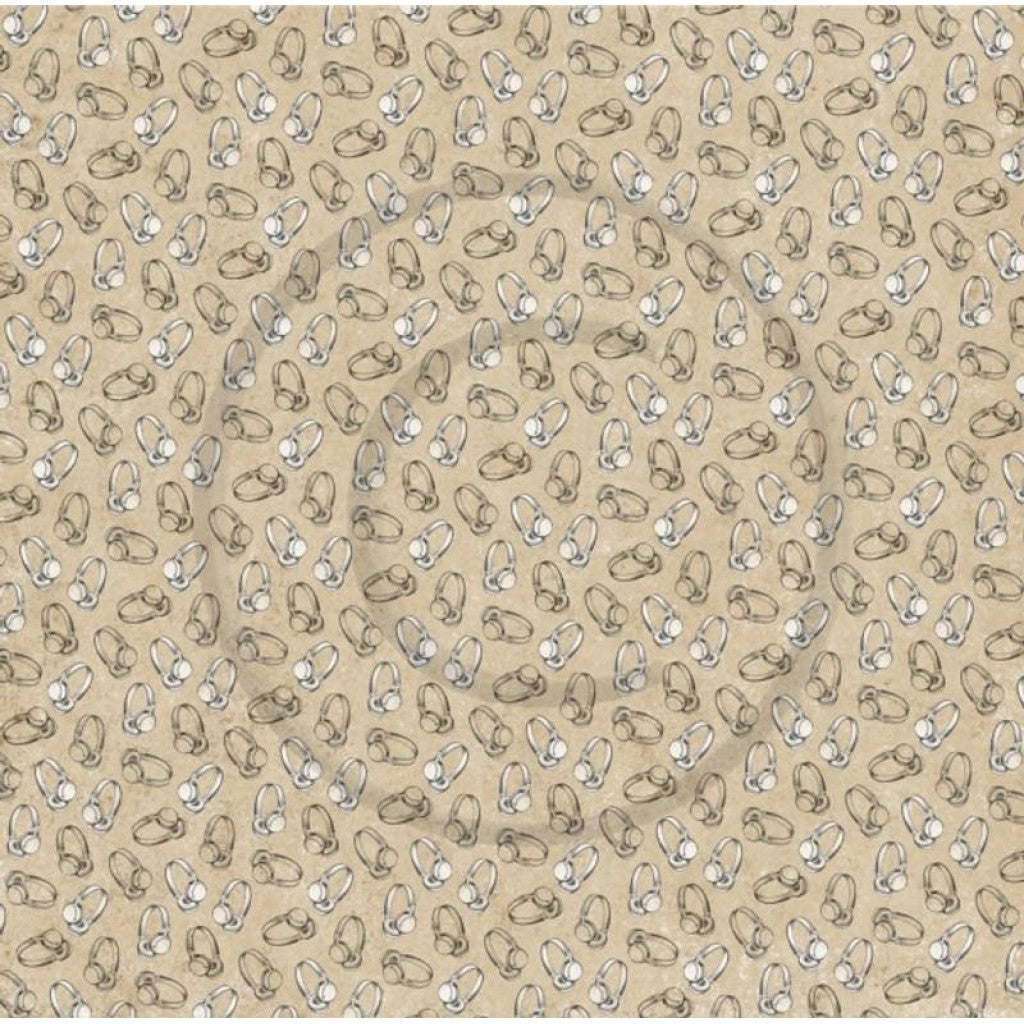 Papirdesign - Mønsterpapir Høretelefoner 12"x12"