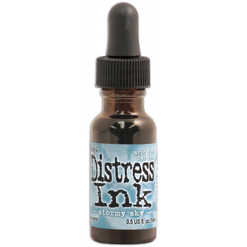 Tim Holtz Distress Ink Re-Inker 15ml - Stormy Sky
