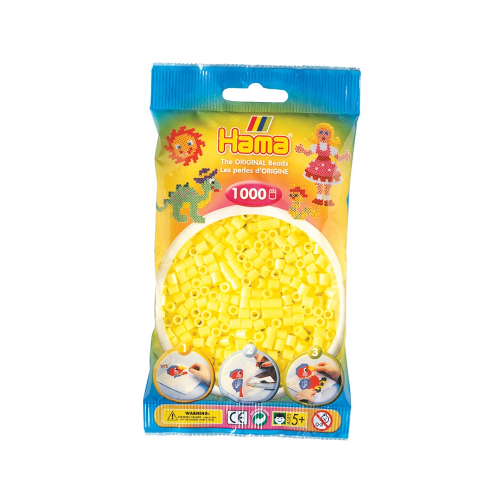 Hama Midi, 1000stk - 43 Pastell Gul