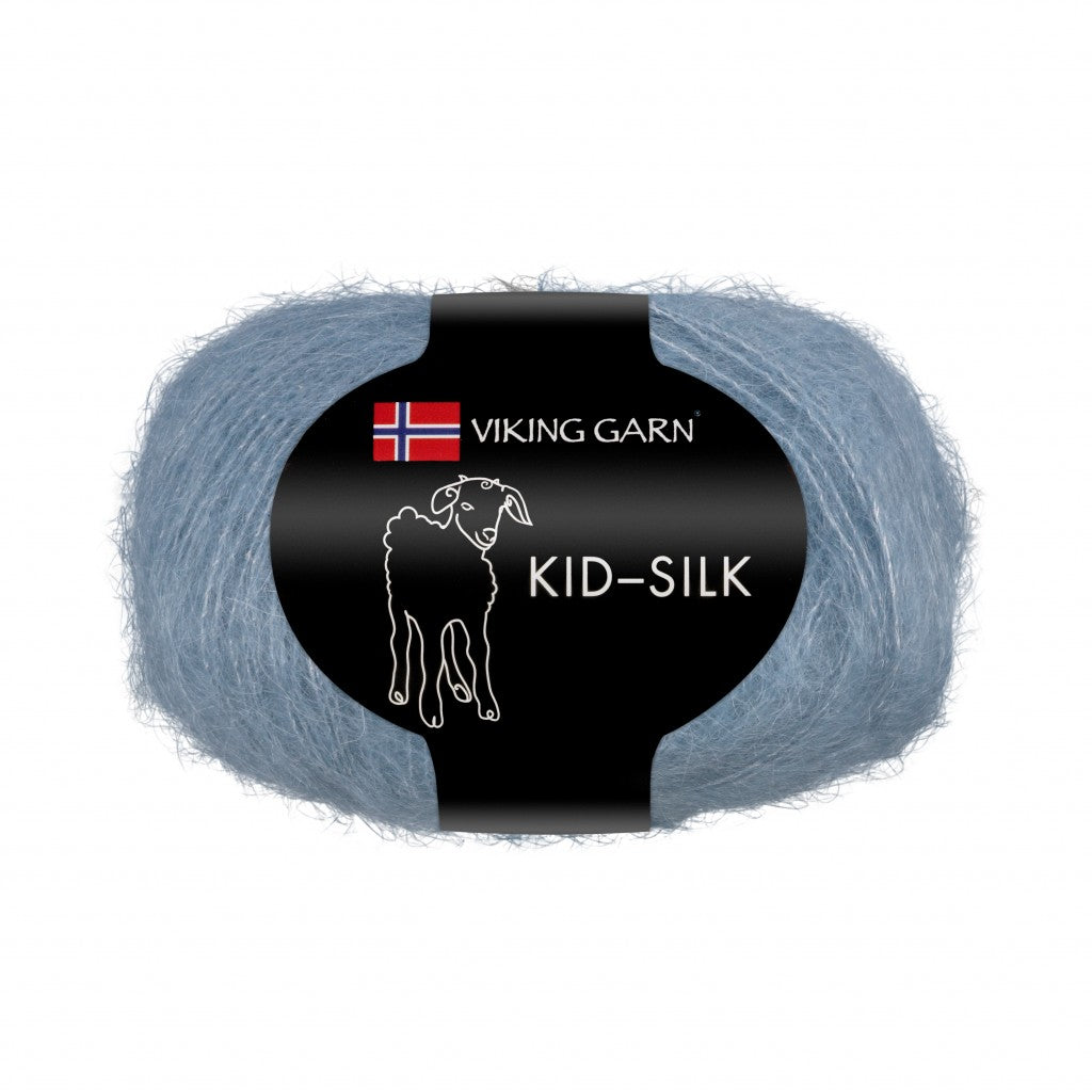 Kid-Silk - 322 Gråblå