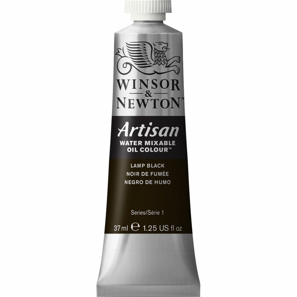 W&N - Artisan Water Mixable Oil 37ml - 337 Lamp Black