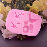 Silikonform 79x55x15mm - Måger