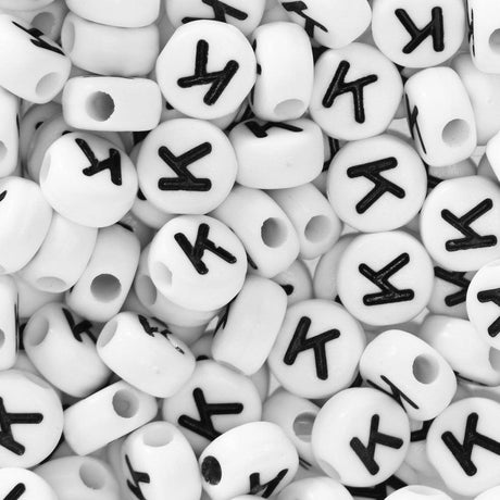 Bokstavperler 50stk. K - HobbyHimmelen