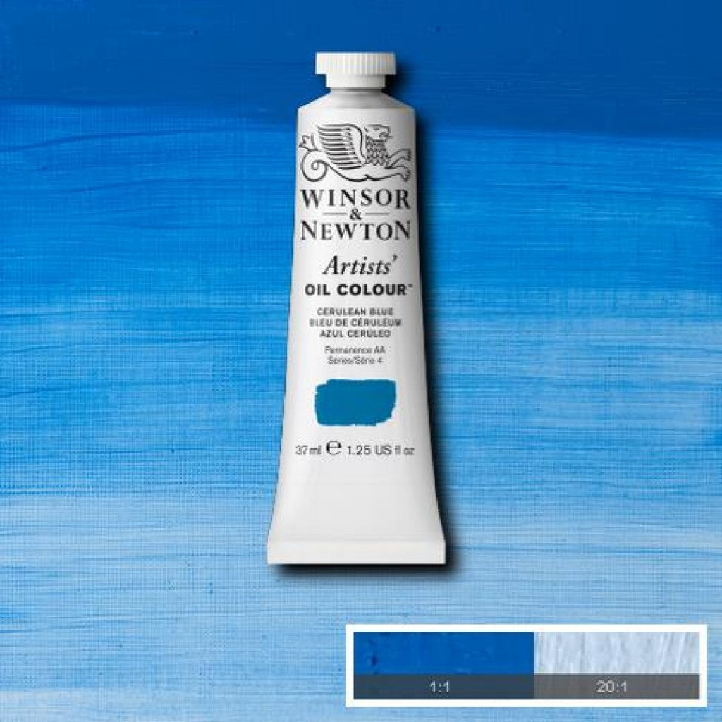 W&N - Artists Oil 37ml - 137 Cerulean Blue