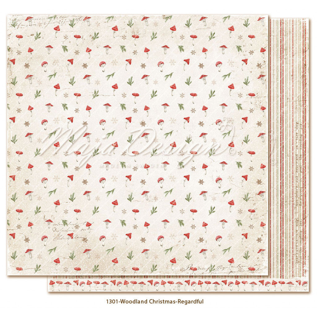 Maja Design Mønsterark, Woodland Christmas 12"x12" (30x30cm) - Regardful