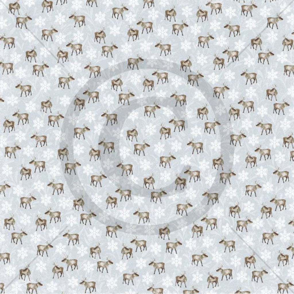Papirdesign Mønsterpapir 12"x12" - Reinsdyr
