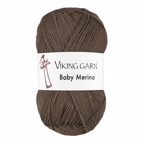 Baby Merino - 208 Brunmelert - HobbyHimmelen