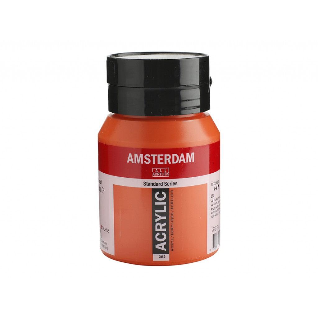 Amsterdam Standard 500ml - 398 Napthol Red Light - HobbyHimmelen