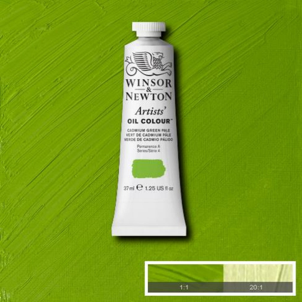 W&N - Artists Oil 37ml - 084 Cadmium Green Pale