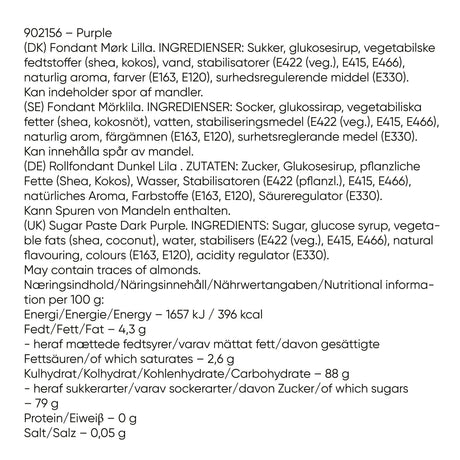 Fondant Odense 250g - Lilla