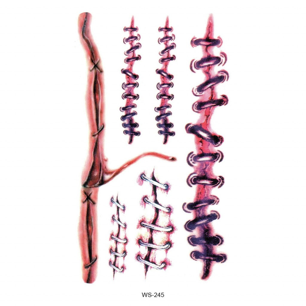 Tattoo Stickers Halloween Sår