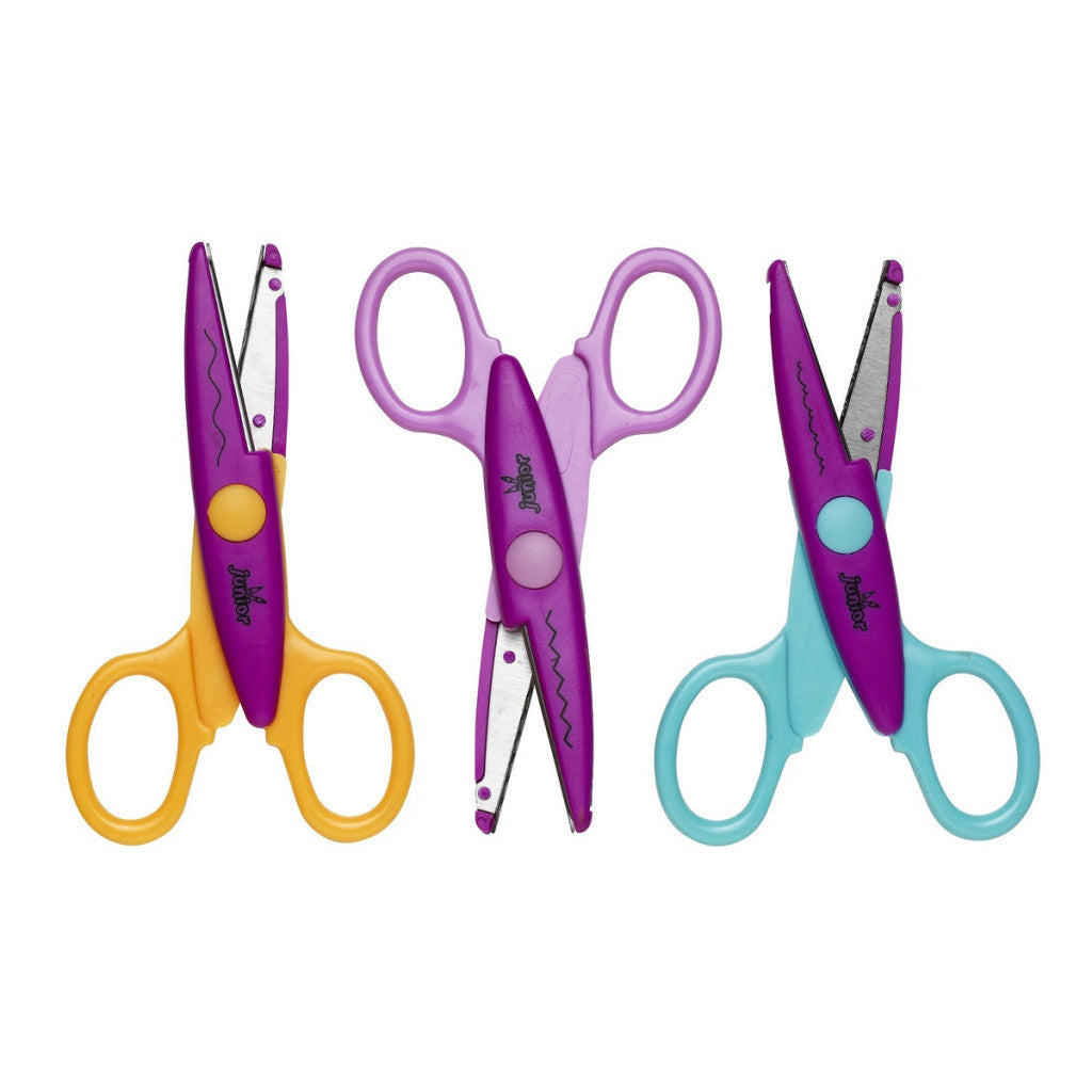 Mønstersakser til Barn - Lilla 3 stk