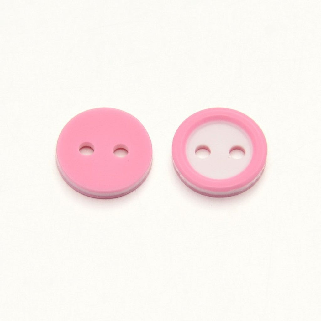 Knapp i Epoxy, 11mm - Ring Pink
