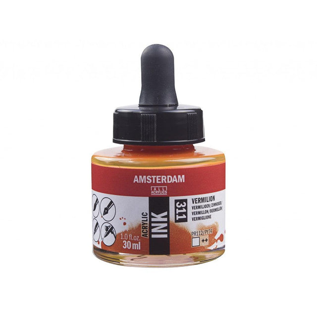 Amsterdam Ink 30ml - 311 Vermillion - HobbyHimmelen