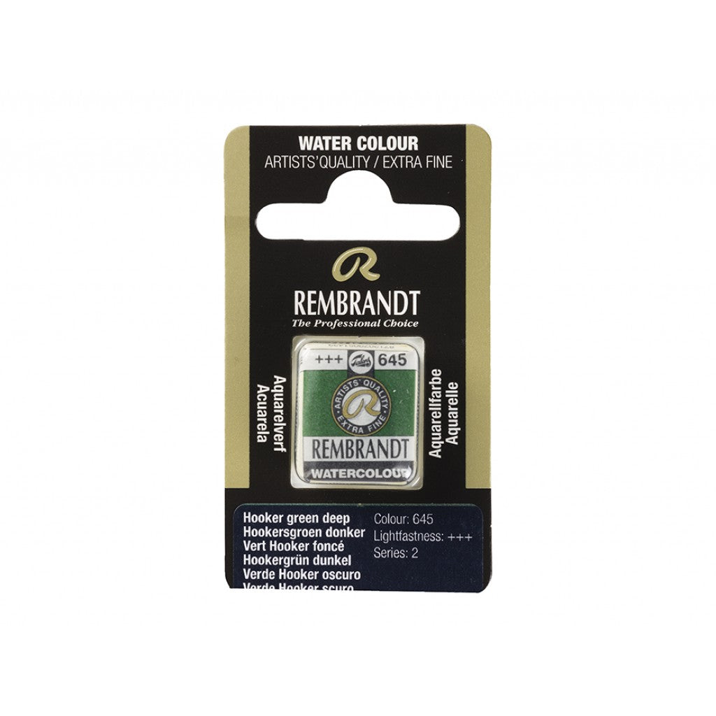 Rembrandt Akvarell Halfpan - Hooker Green Deep 645
