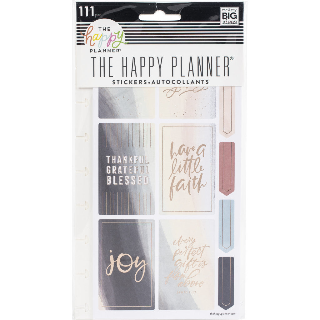 Happy Planner Punched Sticker Pad - Joy Faith, 111stk