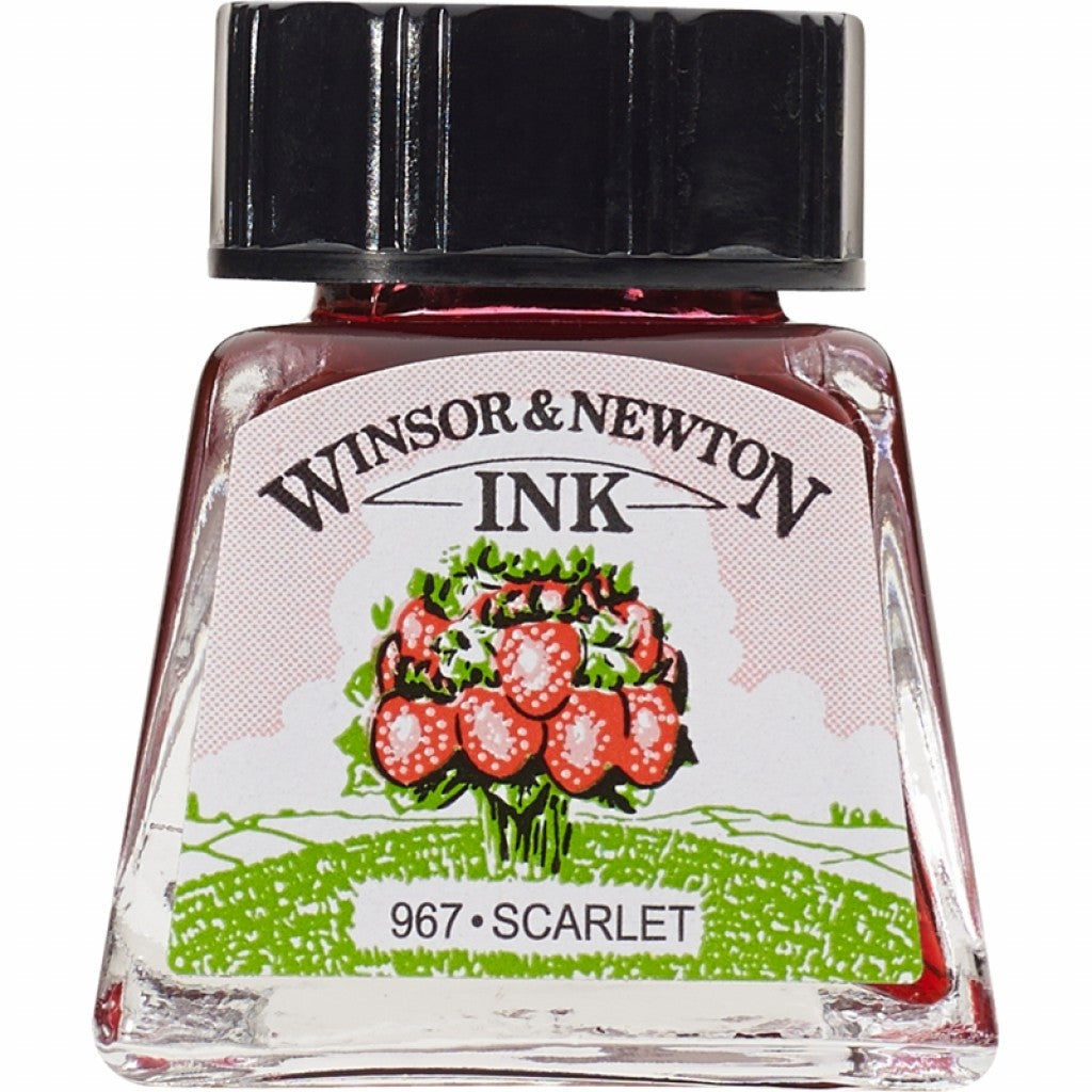 W&N - Drawing Ink 14ml - 601 Scarlet