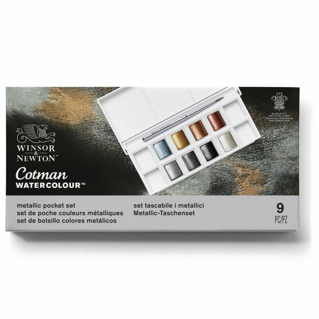 W&N - Cotman Water Colour - Metallic, 8HP