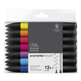 W&N - Promarker Brush - sett 12 Vibrant Tones