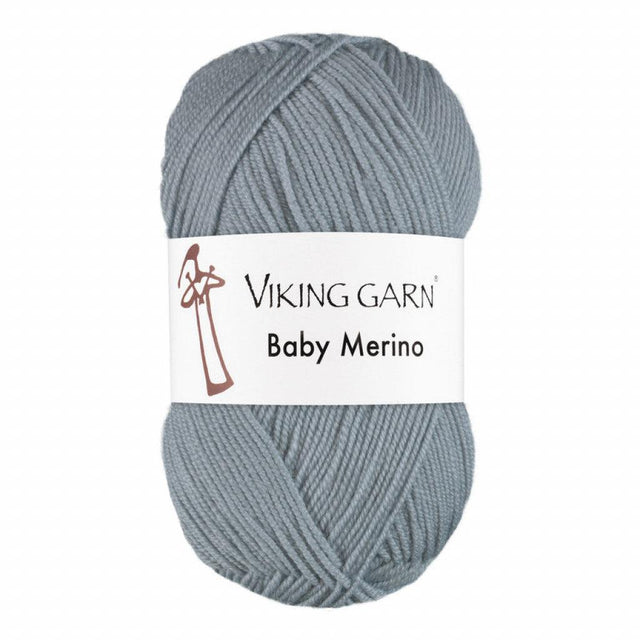 Baby Merino - 223 Gråblå - HobbyHimmelen