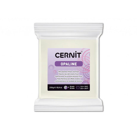 Cernit Opaline 250g - 010 Hvit - HobbyHimmelen