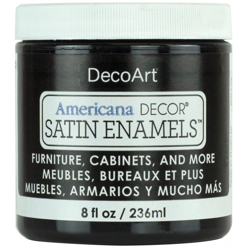 Americana - Decor Satin Enamels 236ml - Classic Black - HobbyHimmelen