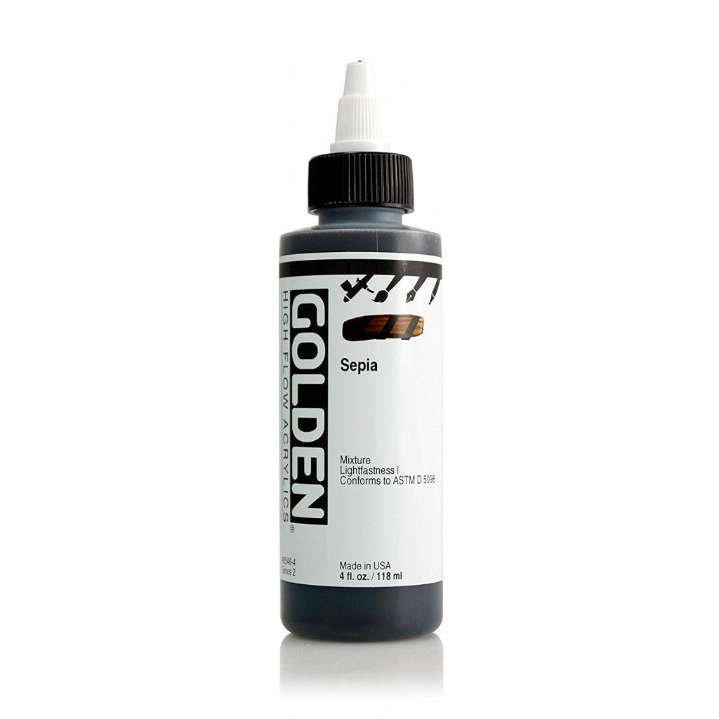 Golden High Flow Acrylics 118ml - Sepia