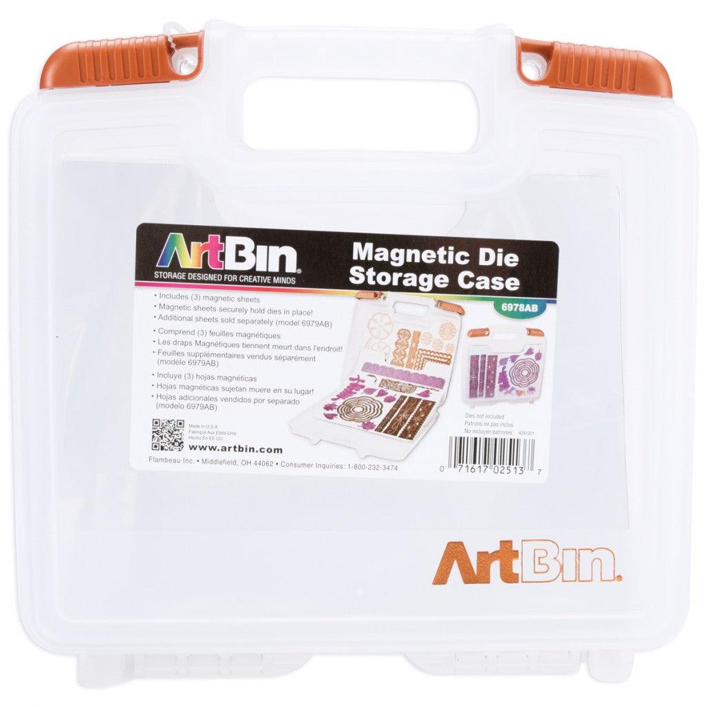 ArtBin Magnetic Die Storage W/3 Sheets,10.25"X3.25"X9.625" - Translucent - HobbyHimmelen