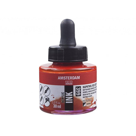 Amsterdam Ink 30ml - 399 Naphthol Red Deep - HobbyHimmelen