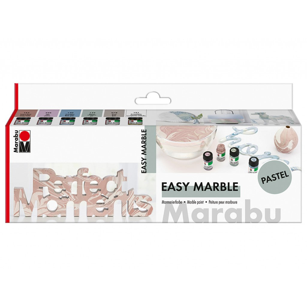 Marabu Easy Marble Sett - Pastell