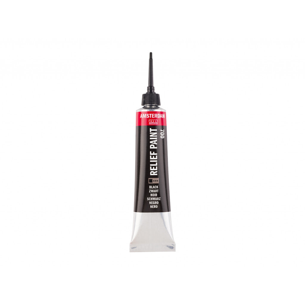 Amsterdam Relief Paint 20ml - 700 Black