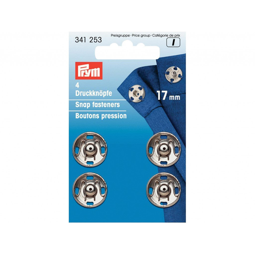 Prym Patentknapper 17mm 4stk - Sølv